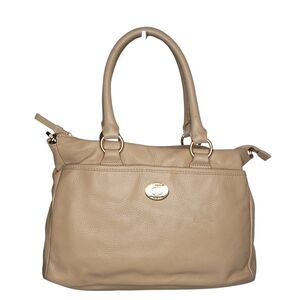 Tommy Hilfger Beige Leather Tote Handbag